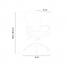 Breathable Eco leather Ergonomic office chair Jerez Sale