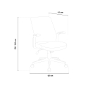 Classic office ergonomic fabric armchair Mugello Sale