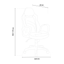 Ergonomic office eco-leather armchair with sport racing design Buriram Sky Sale