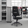Height adjustable ergonomic office fabric chair Motegi On Sale