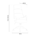 Height adjustable ergonomic office fabric chair Motegi Sale