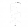 Height adjustable ergonomic office fabric chair Motegi Sale