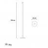 Modern design floor lamp 150 with Led light SLIDE Flux Offers