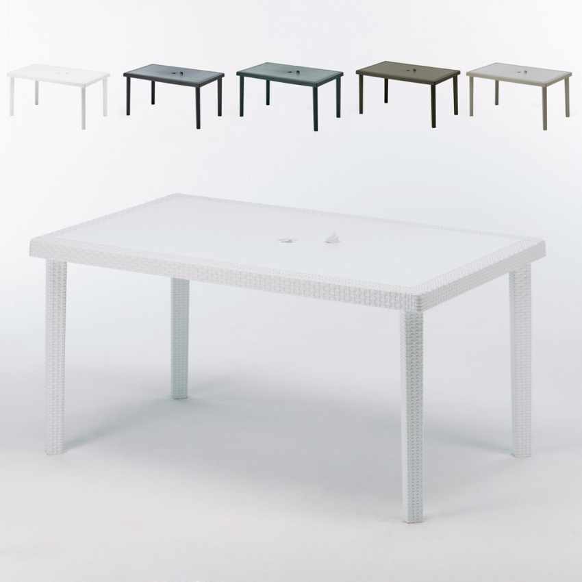 Poly rattan rectangular table 150x90 Grand Soleil Boheme Characteristics