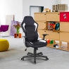 Ergonomic office eco-leather armchair with sporty design Aragon On Sale