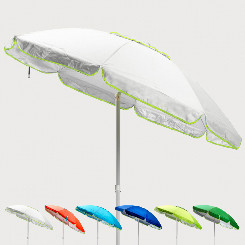 SARDINIA 200cm Vented Beach Umbrella With UPF 158+ uv Protection Sale