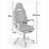 Racing Style Office Chair with Ergonomic Design Adjustable Height Eco Leather Classic Offers