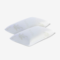 2 Pair Pillows in memory foam and aloe vera Nuage Promotion