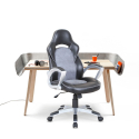 Racing Office Chair in Eco Leather for Working Gaming Ergonomic Evolution On Sale
