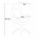 Racing Office Chair in Eco Leather for Working Gaming Ergonomic Evolution Sale