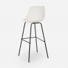 High metal stool for kitchen bar with modern design cushion Willis Buy