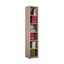Vertical wooden bookcase 6 rooms modern design Ely Offers