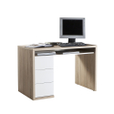 Modern design office desk 110x60cm oak with 3 drawers Canberra Offers