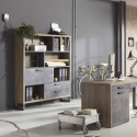 Bookcase living room office modern industrial design Turner Offers