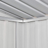 Box galvanized steel sheet resistant pre-painted gray Alps garden shed 201x121x176cm Model
