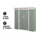Green galvanized steel house resistant sliding doors garden box Alps NATURE 201x121x176cm Sale