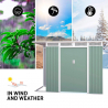 Garden shed galvanized sheet metal green toolbox Tyrol NATURE 257X142x184cm On Sale