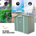 Garden shed box in sheet metal for tools Chalet NATURE 213x127x195cm On Sale