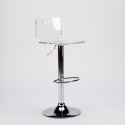 San José Design Modern chromed steel bar and kitchen stool 