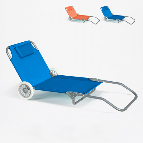 Banana Folding Deck Chair With Built-in Wheels Promotion