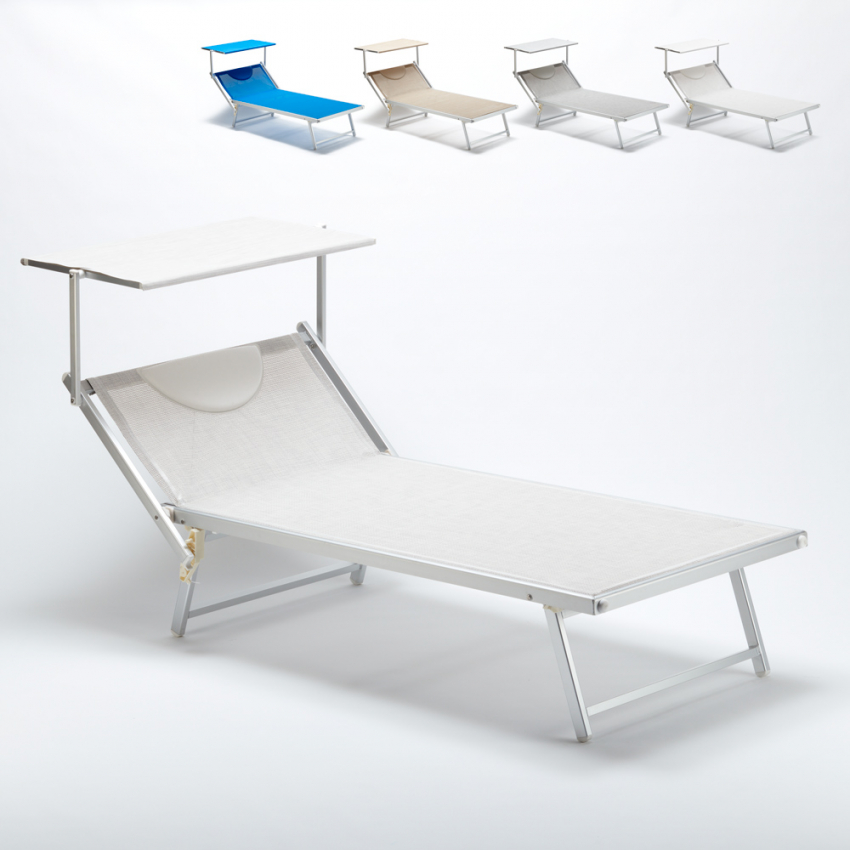 Beach Aluminium folding bed Large Italy Xl Professional 