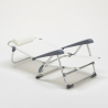 Gargano Reclining Deck Chair With Armrests Measures