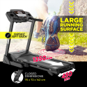 Space saving incline digital foldable fitness electric treadmill Zodak On Sale