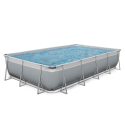 New Plast 650x265 H125 rectangular complete above ground pool gray white Futura 650 gray Offers