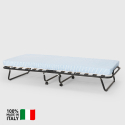 Folding single bed with wheels and included mattress and slats 80x180cm Apollo Cheap