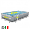 New Plast 650x265 H125 rectangular complete above ground pool gray white Futura 650 gray On Sale
