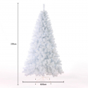 Artificial Snow White Christmas Tree 210cm artificial PVC branches Aspen Discounts