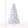 Artificial Snow White Christmas Tree 210cm artificial PVC branches Aspen Discounts
