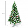 Artificial Christmas tree 180 cm with included decorations Bergen Discounts