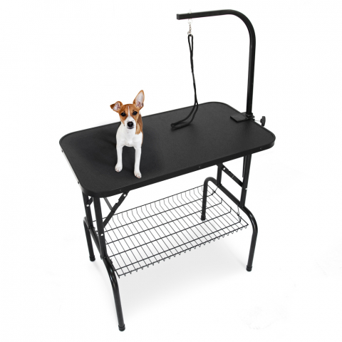 Adjustable aluminum dog and cat grooming table with storage Canis Plus Promotion