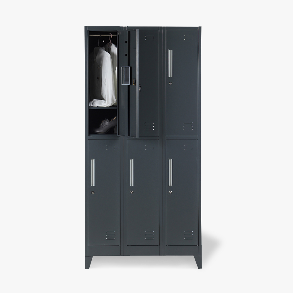 Lockers with 6 compartments 90x45 H180 with locks Etna