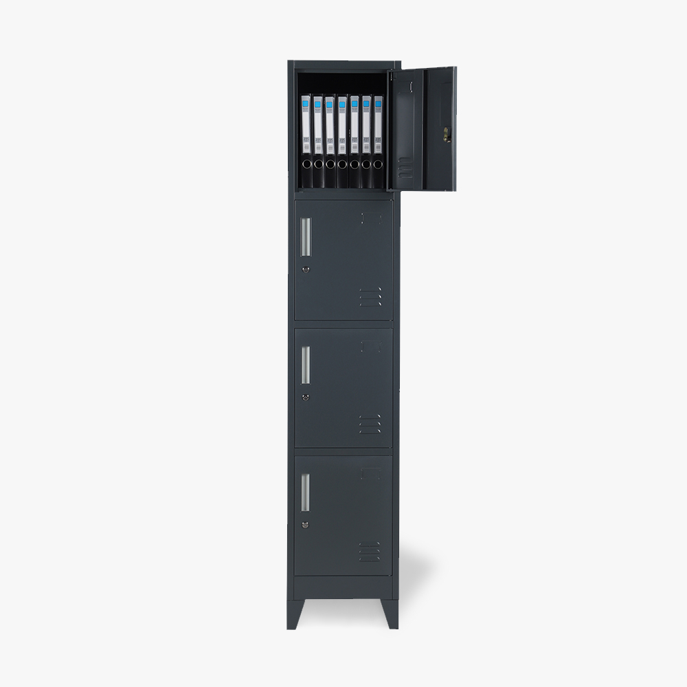 Office metal cabinet with 4 compartments 38x45 H190 with lock Stromboli