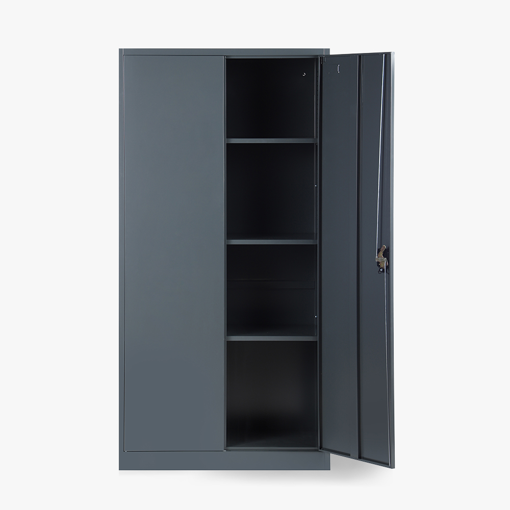 Office metal cabinet with 2 doors 90x40 H180 document holder with lock Tambora