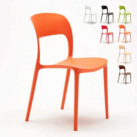 Set of 24 Restaurant Chairs for Restaurant and Bar made of Polypropylene