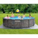 Intex 26742 Round Above Ground Pool Prism Frame Greywood 457x122 cm Offers