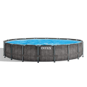 Intex 26744 Round Above Ground Pool Prism Frame Greywood 549x122 cm Offers