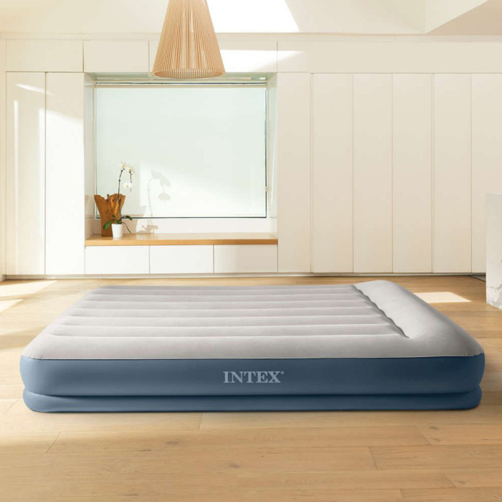 intex inflatable bed double amttress 64118 FiberTech 