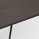 industrial dining table 120x60 design Lix metal wood rectangularprandium Sale