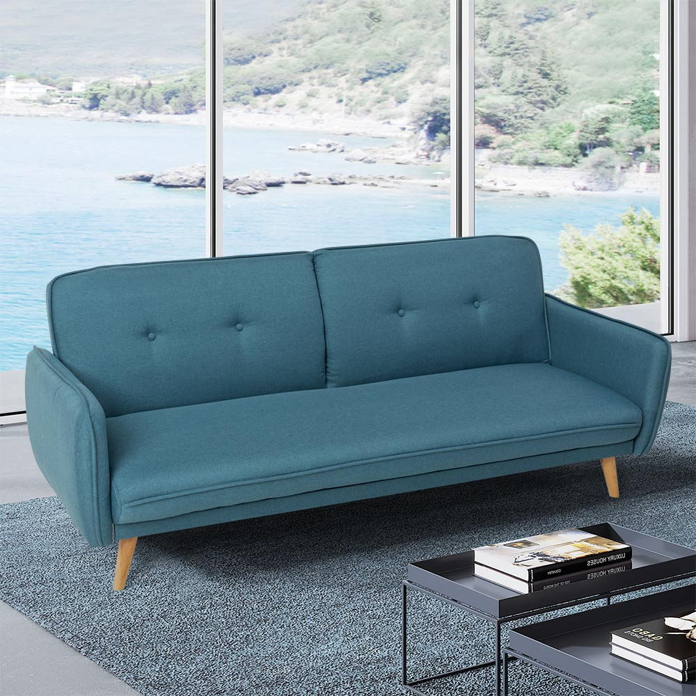 Nordic Design Reclining Fabric Sofa Bed With 3 Seats Merida