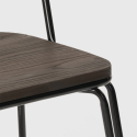 Lix industrial steel bar and kitchen chairs ferrum design 