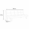 Small leatherette sofa bed for one-room two-room apartment Topazio Joy Buy