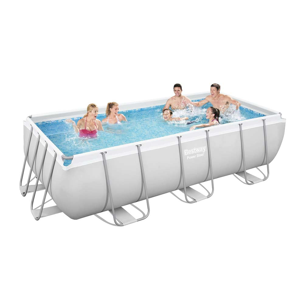 Bestway 56441 Power Steel Above Ground Rectangular Pool 404x201x100cm