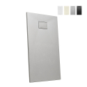 Resin modern shower tray 140x80 with flush floor mounting Stone Bulk Discounts