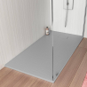 Resin modern shower tray 140x80 with flush floor mounting Stone Choice Of