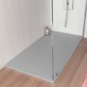 Resin modern shower tray 140x70 with flush floor mounting Stone Buy