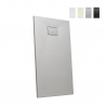 Resin modern shower tray 120x80 with flush floor mounting Stone Promotion